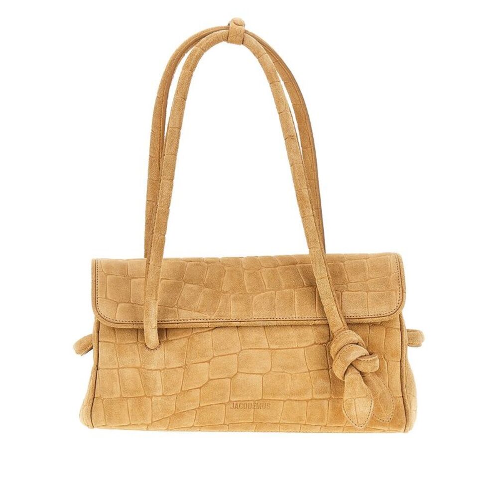 Jacquemus Women Embossed Suede Leather 'Turismo Long' Bag
